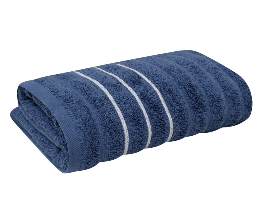 Toalha de rosto wave Jacquard azul 