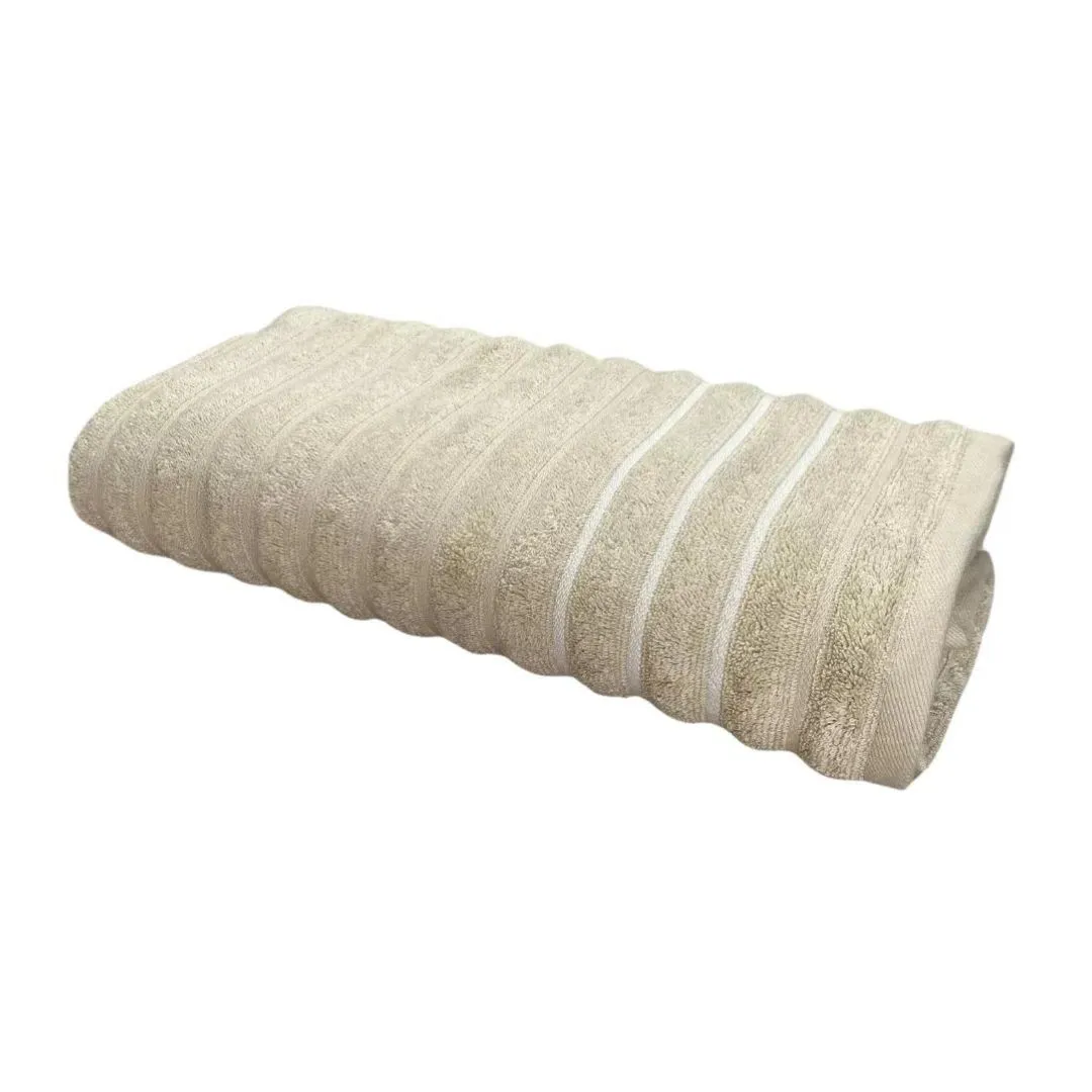 Toalha de rosto wave Jacquard bege