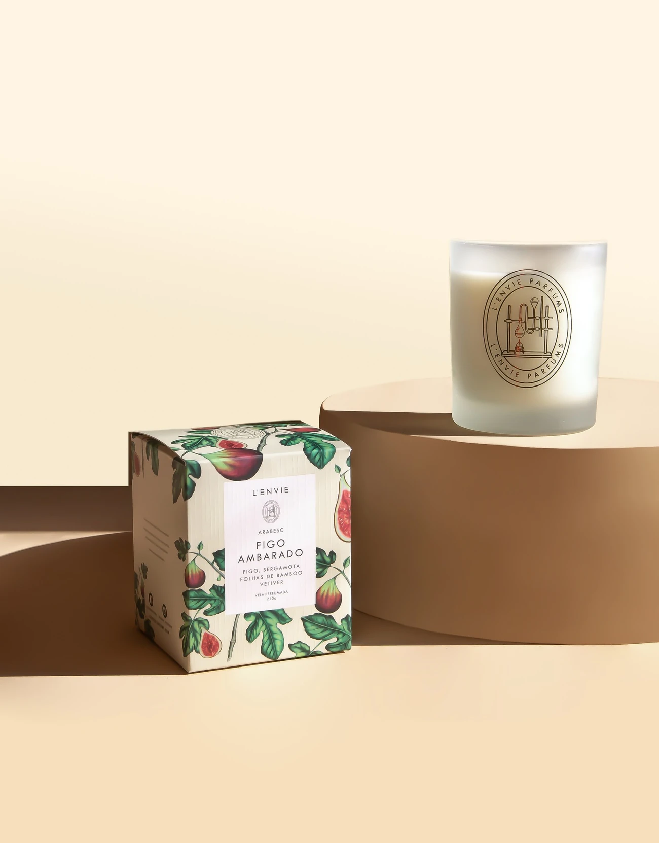 Lenvie- Vela Perfumada Figo Ambarado - Arabesc
